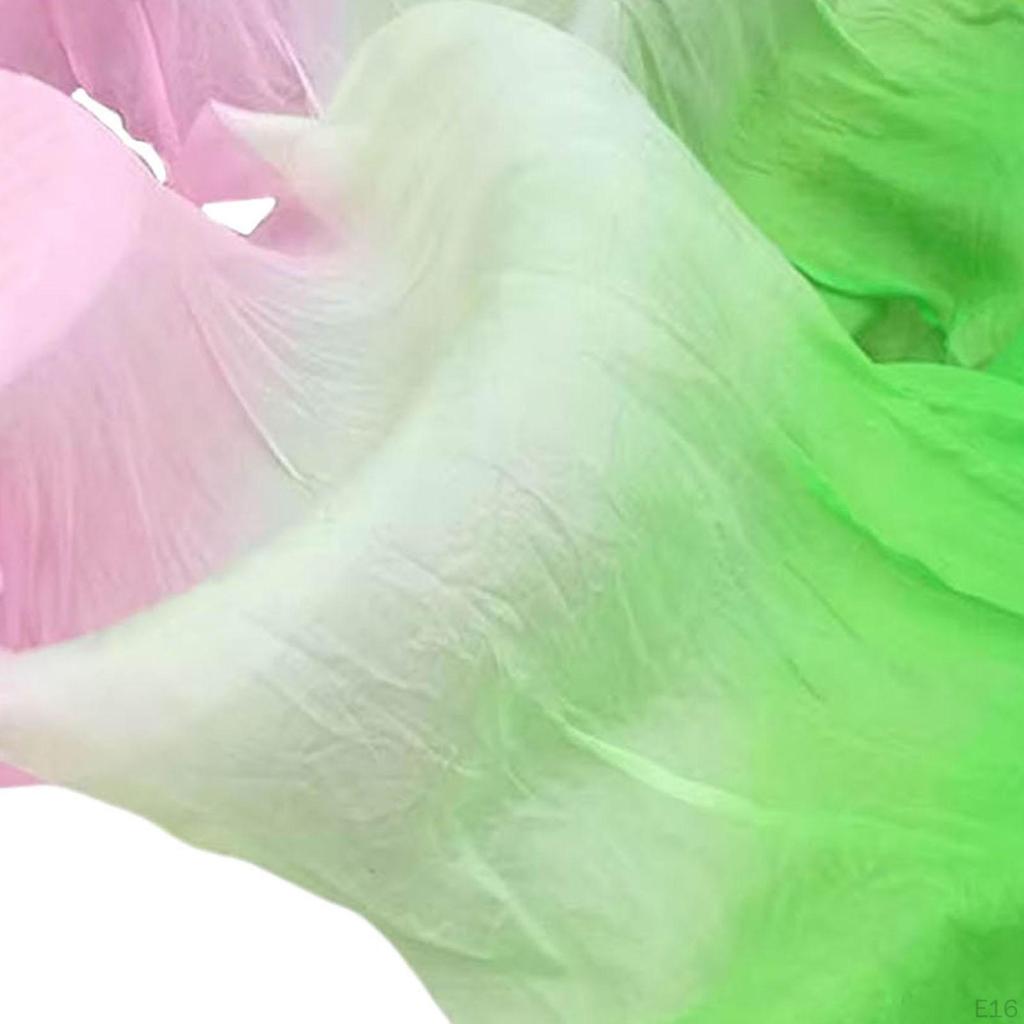 1.80m Long Silk Belly Dance Fan for Stage Performance Costume Accessories