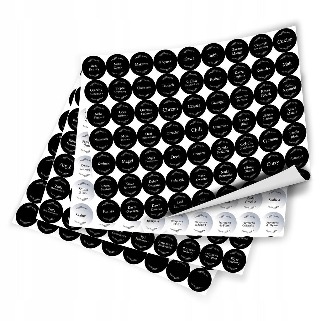 20X Jar for Spices Herbs Tea Honey 120ML + 252 Stickers LABELS