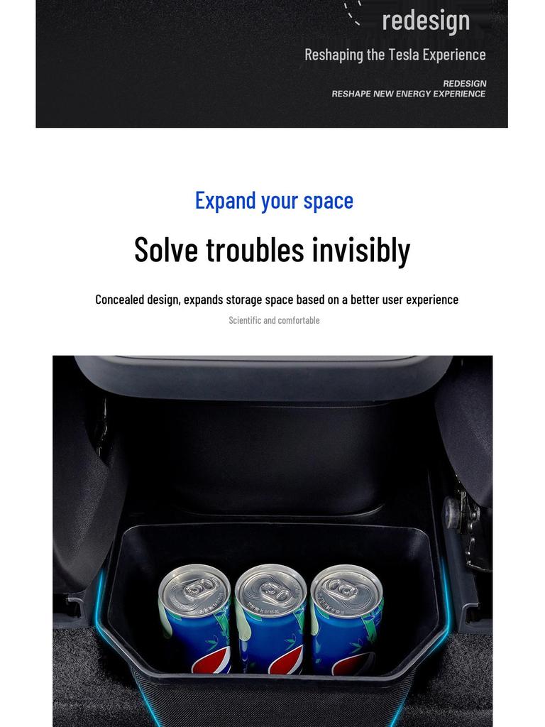 Tesla Model Y Rear Console Storage Organizer