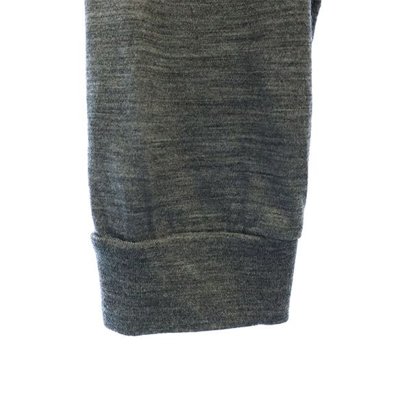 DUVETICA Made In Japan Wool Long Sleeve T-shirt Gray Cut Men's Used