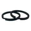 Waki Sangyo Double 2 Antique Ring, Black, 30mm, Pieces, Brass, WDR-43, Keyring, Keychain, Car, Motorcycle,