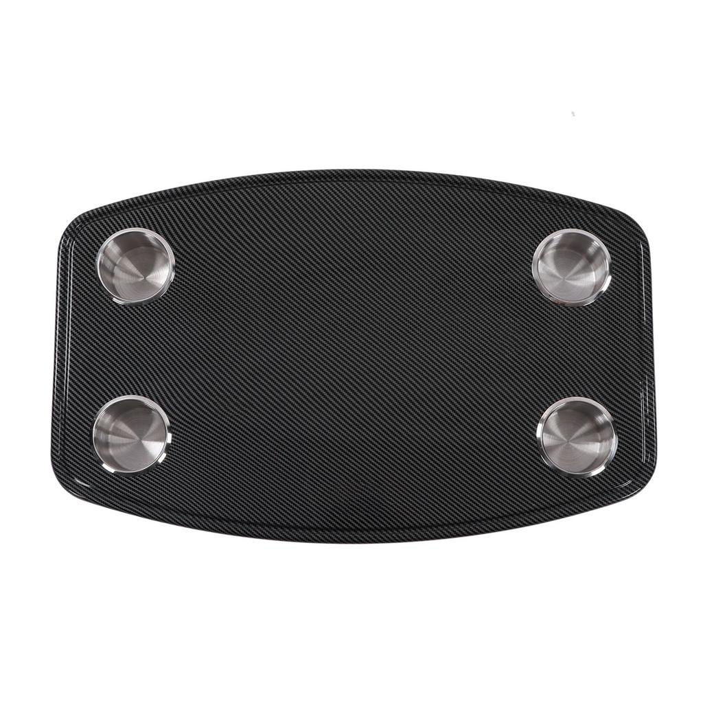 RV Removable Table Carbon Fibre Style 600x380x30mm with 4 Cup Holders for Yacht Caravan Camper