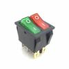 Double Switch 15A 250V Red/Green