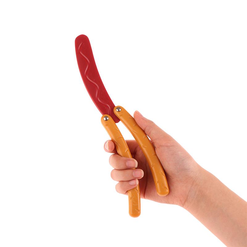 3D Printing Gravity  Dog Butterfly Knife Banana Radish Knife Model Push Card Decompressionn Toy Student Prize