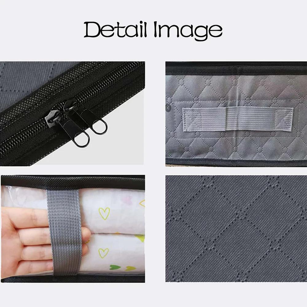 Aufbewahrungstasche unter dem Bett für tragbare faltbare Bettdecken-Taschen Kleiderschrank Kleider Organizer Aufbewahrungsbox Staubdichter Organizer Große Kapazität