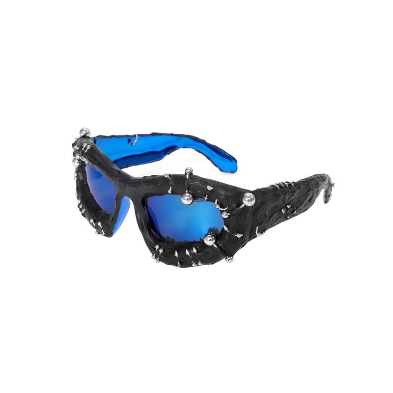 Trendy Fashionable Punk Vinyl Glasses For Men And Women Unique Style Retro Black Eyewear Stylish Glasses For Daily Wear And Special Occasions