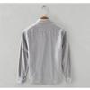 Korean Fashion Men Tops Spring/Autumn Daily Casual Long Sleeve Pure Cotton Shirts Square Collar Corduroy Solid Color Shirt Simple Style Men Clothing