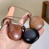 Long Adjustable Rope Creative Natural Wood Flagon Water Bottle Pendant Necklaces for Women Sweater Chain Chokers Gifts