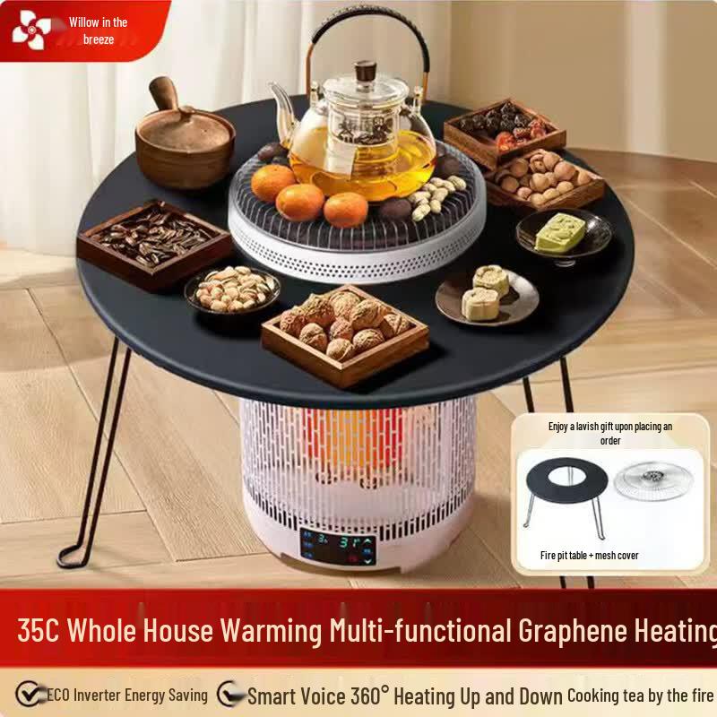 Fengqingyang A05-10J Graphene Far-Infrared Heater with Hearth Table CN plug (adapter included)