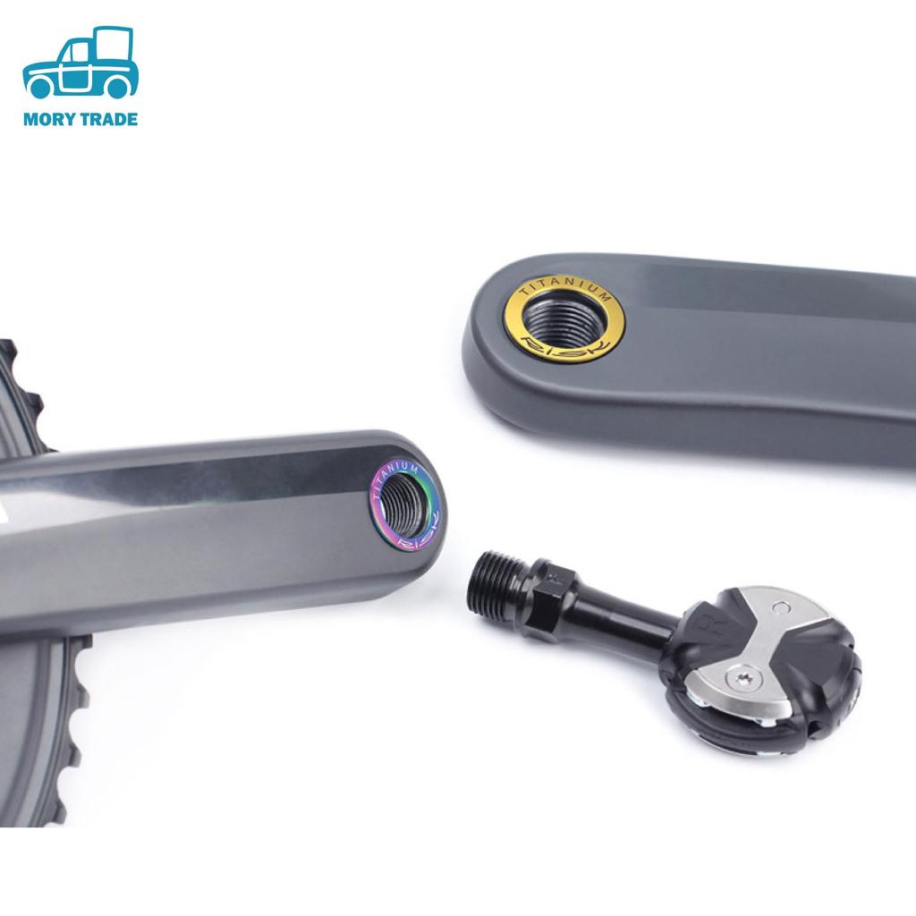 Morytrade Pedal Spacer Pedaldichtung Kurbel Unterlegscheibe Spalt Titanlegierung (Gold)