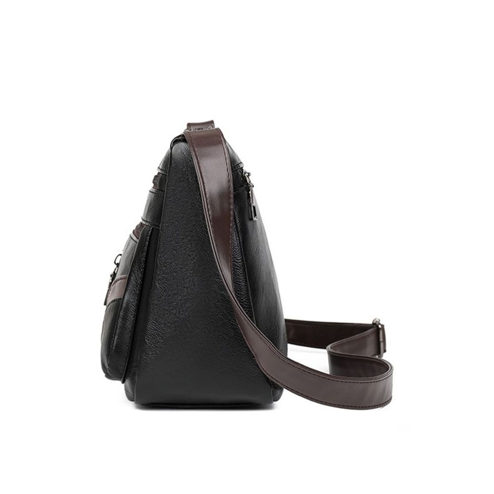 Große Kapazität Damen PU Schultertasche PU Leder Umhängetasche Crossbody Handtasche Streetwear