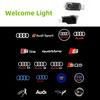 For Audi C5 Car Projector Lamp LED Auto Door Welcome Light For Audi A4 A3 8V 8P 8L A6 C5 C6 C7 A5 A7 SQ5 Q3 Q5 Q7 S3 S4 S5 RS Sline Quattro