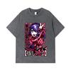 275 GSM Washed T-shirts 100% Cotton Oshi no Ko V2 Print Unisex Heavy Cotton T Shirt
