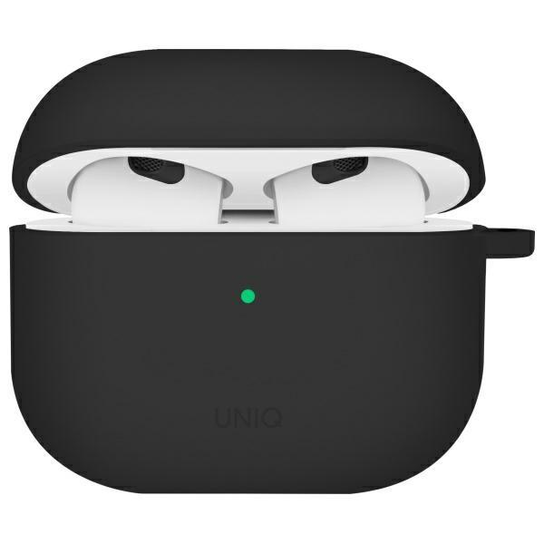UNIQ Nexo AirPods 4 + Ear Hooks Silicone case black/black