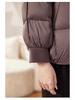 Women's Winter Fashion White Duck Down Coat - 2025 New Stylish Loose Fit for Young Moms & Elders