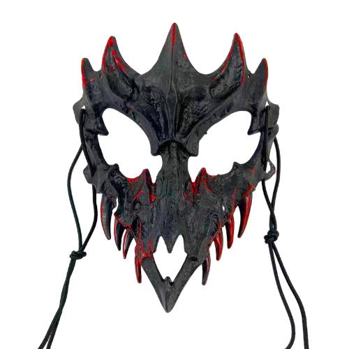 Halloween Cosplay Costume Kit Animal Dragon God Tengu Mask Terrifying Yasha Costume for Men Women Party Anime Cos