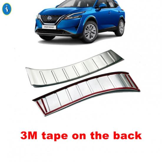 Nerezová ocel Auto Zadní Dveře kufru Nárazník Prahová Deska Ochranný Kryt Příslušenství Pro Nissan Qashqai J12   2024
