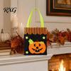 Decorative Halloween Bags Candy Bag, Cute Pumpkin Ghost Tote for Kids, Spooky Cartoon Pattern Treat Bag Party, Trick or Favor Gift