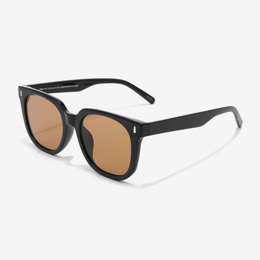 Seutailwokeu Classic Square Sunglasses Style Work Tr90-10 C14_Tint Unisex Horn-Rimmed Daily