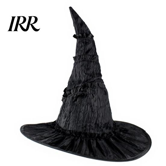 Halloween Party Accessory Witch Wizard Hat, Adult Kids Cosplay Cone Hat with Spider Pointed Web Star Decor, Gothic Costume Prop, Trick or Treat for