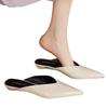 Flats Women Pointed Toe Slippers Casual Fashion Slingback Mules Shoes Summer Woman Sandals 2025 Trend Brand Cozy Female Zapatos