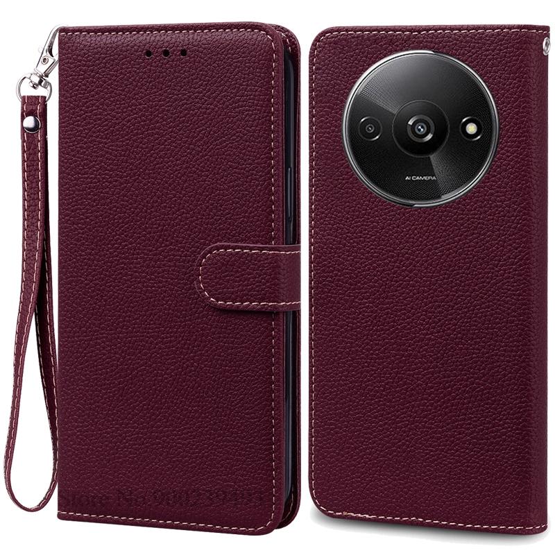 Pro Redmi A3 Pouzdro Kožené Peněženkové Vyklápěcí Pouzdro Pro Xiaomi Redmi A3 Kryt Ochranné Fundas Coque Pro Xiaomi Redmi A3 A 3 Pouzdro na Telefon
