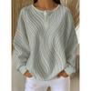 Barcode Waffle Sweatshirt, Retro Blue And White Water Wave Swirl Texture, Individual Age-Reducing Button Long Sleeve Sweatshirt