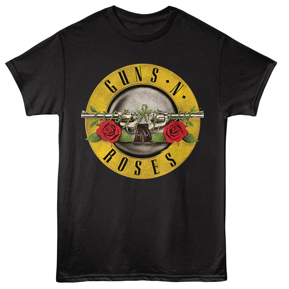 Guns N Roses Band Circle Logo Men's T Shirt Rock Music Merch