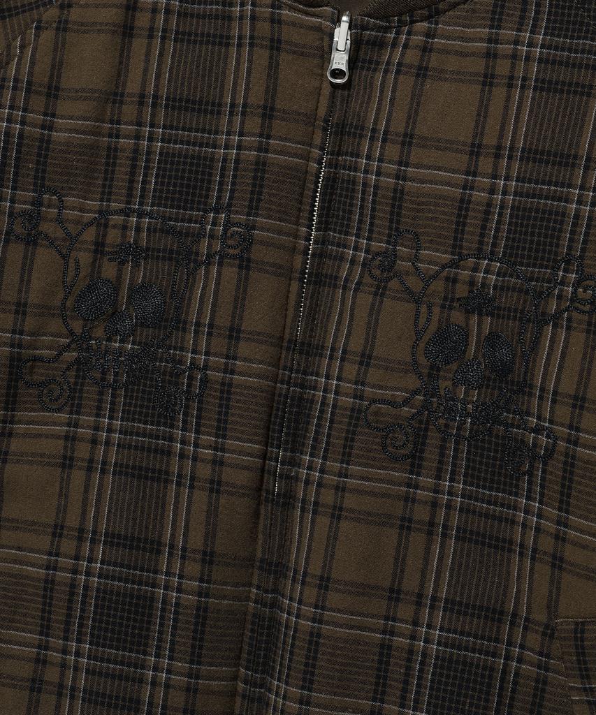 Niceghostclub Dressy Checkered Souvenir Jacket_Brown(Ng2Efub931A)