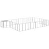Vidaxl Dog Playpen, Silver, 30.25 M², Steel