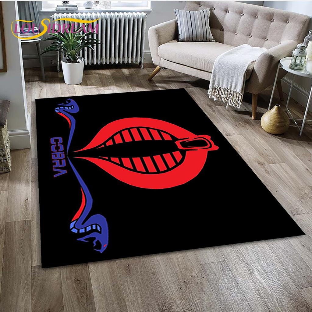 Dywan TV Karate Cobra Kai Amanda Duży, Dywan do Salonu Sypialni Sofa Mata pod Drzwi Dekoracja, Mata Podłogowa Antypoślizgowa do Zabawy dla Dzieci