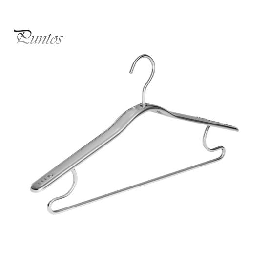 Curved Clothes Hanger Max Load Bearing Anti-rust Aluminum Alloy Windproof Smooth Strong Non-Slip Suit Coat Clothing Driying Rack Wardrobe Organizer