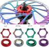 Bike Hub Center Lock To 6 Hole Adapter Mountain Bicycle Centerlock Hubs Middle Lock Conversion Seat 6 Bolt Rotor Disc Brake Part