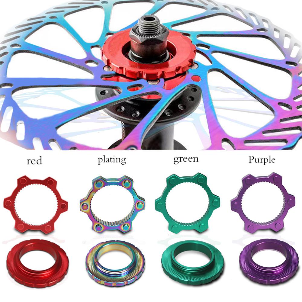 Bike Hub Center Lock To 6 Hole Adapter Mountain Bicycle Centerlock Hubs Middle Lock Conversion Seat 6 Bolt Rotor Disc Brake Part