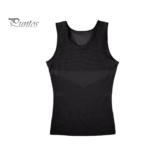 Schlankheits-Tanktop für Herren, Kompressions-Unterhemd zur Bauchkontrolle, Body Shaper, atmungsaktiv, ärmellos, Sweatshirt für Sommer, Sport, Reisen