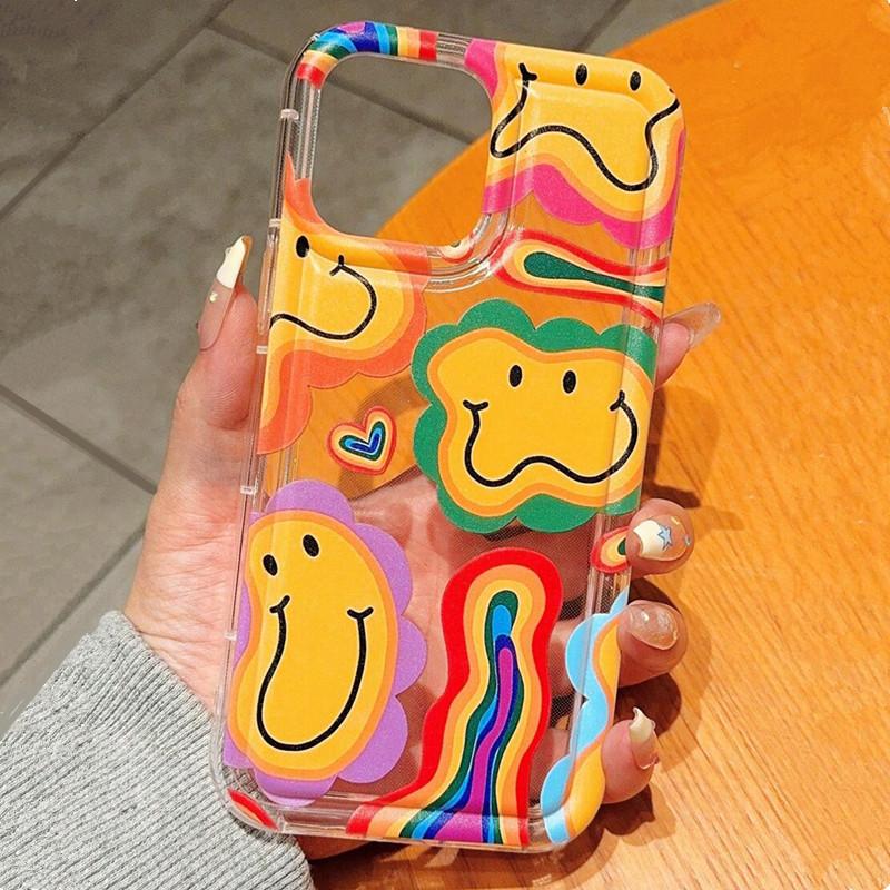Twist Sunflower Case For Samsung Galaxy A15 A35 A55 A34 A54 A33 A53 A52 S24 Ultra S23 Plus S22 S21 FE Transparent Soft TPU Cover