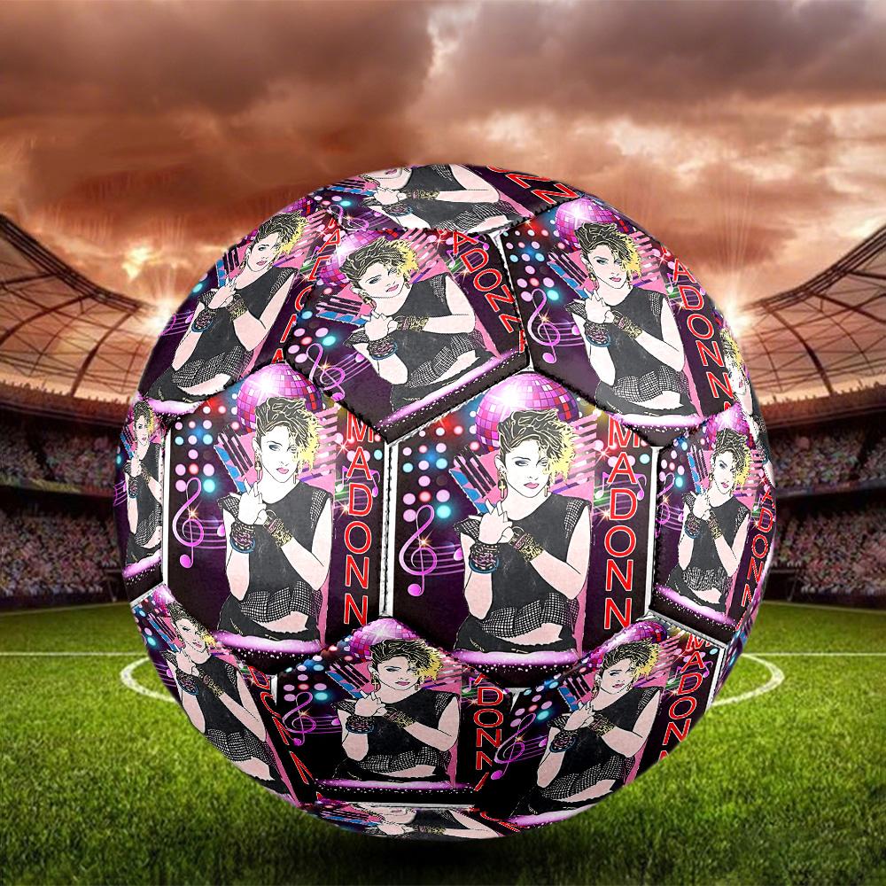 Marilyn Monroe Print Size 5 Soccer Ball, Standard Match Football for Sports Game and Team Practice, Ideal Gift for Soccer Fans