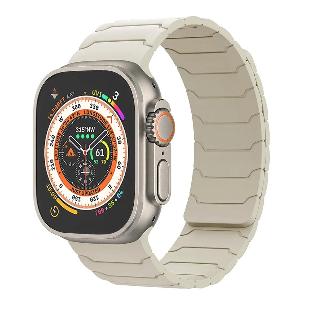 Silicone Magnetic Strap for Apple Watch Band Ultra 3 49mm Series 11 46mm 9/8/7 45 41mm Sport Bracelet IWatch 6 5 4 SE3 44mm 40mm