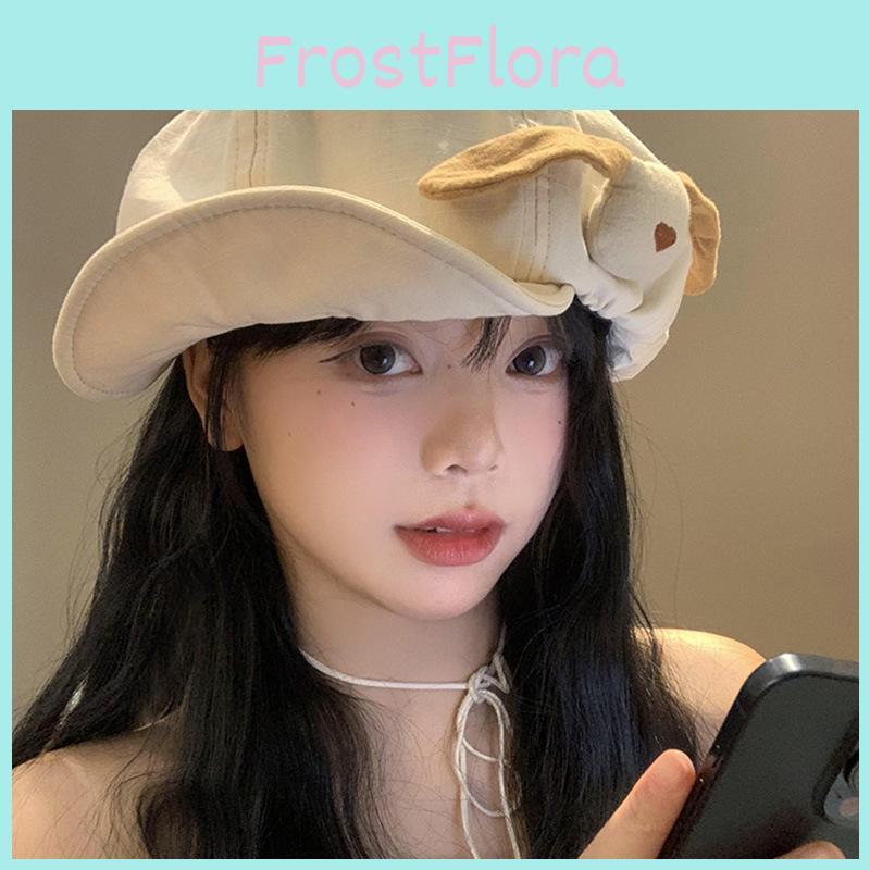 Cloud Chic Dog Beret Hat Unisex Design For Cute Spring  Outdoors Leisure Wear