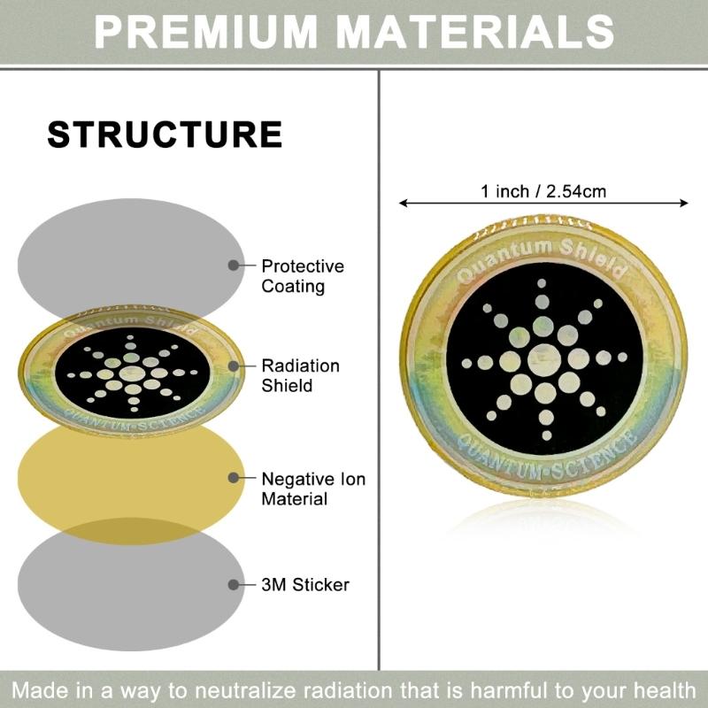 Electromagnetic Frequency Blocker Stickers for Home Electronics Laptops Tablets and Phones Shield Against Harmful Waves