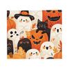 Halloween Blanket Flannel Gothic Bats Ghosts Witch Soft Throw Blanket for Home Couch Bed Rug