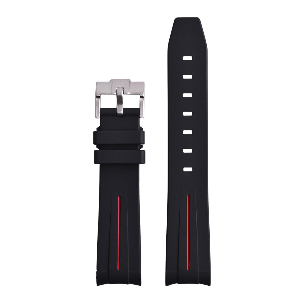 Curved End Rubber Strap 20mm Silicone Suitable For Omega X S-watch Joint MoonSwatch Men Women Waterproof Bracelet