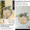 1 Σετ Ξύλινη DIY Αντικαταστάσιμη Πινακίδα Καλωσορίσματος Πόρτας με Διάφορα Σχέδια, Χριστούγεννα Απόκριες Κρεμαστή για Σπίτι Με 9 Αξεσουάρ
