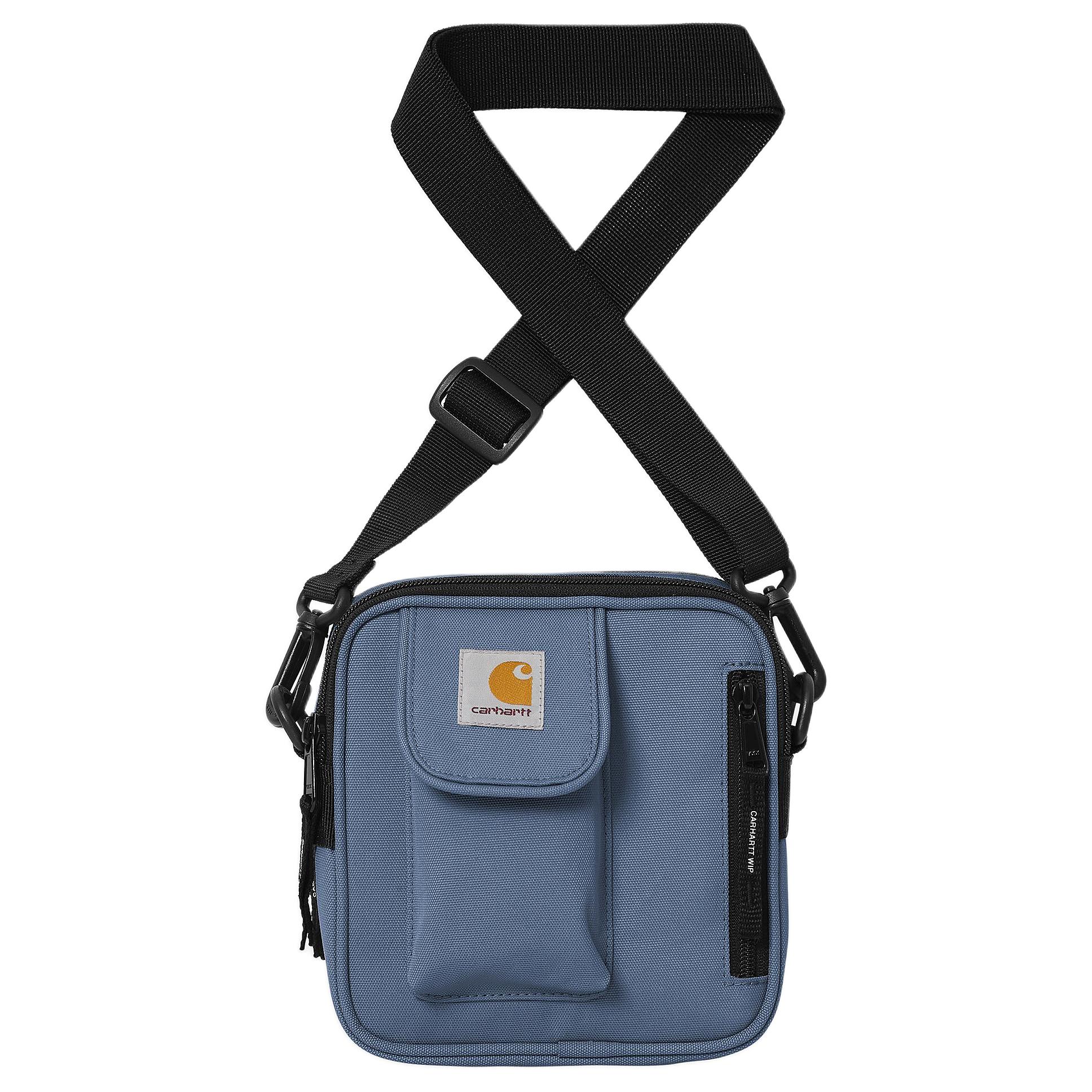 

New Carhartt WIP Essentials Recycled Polyester Crossbody Bag, Shoulder Bag Small Unisex Gray Blue I031470-1YI-XX 17.0*6.1*16.5CM