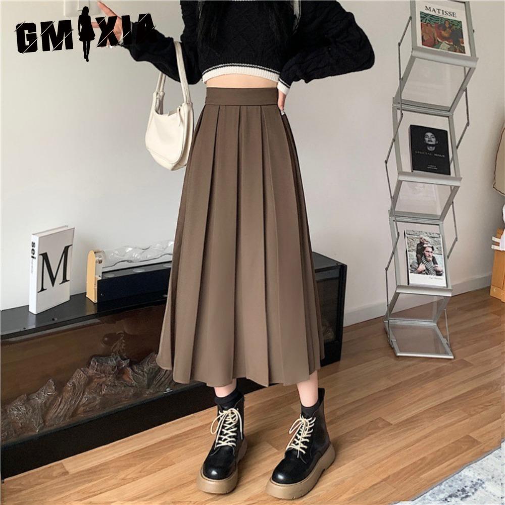 

GMXIA Женская Модная Повседневная Летняя Весенняя Юбка M хаки