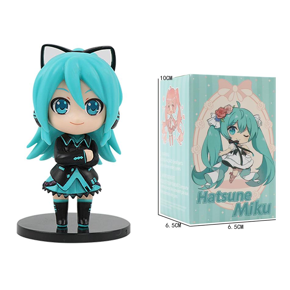 Latest Popular Hatsune Miku Q Version  Lovely Timeless Figurine Collection Model Decor Toy Kids Festival Gift For Kids