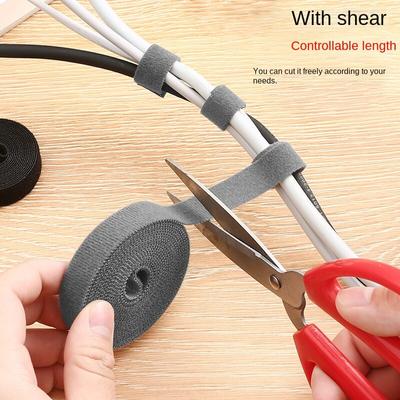 1 Pack 1.5/1.5M 1.5/3M Self-Adhesive Velcro Strapping Tape Wire Data Cable Storage Cable