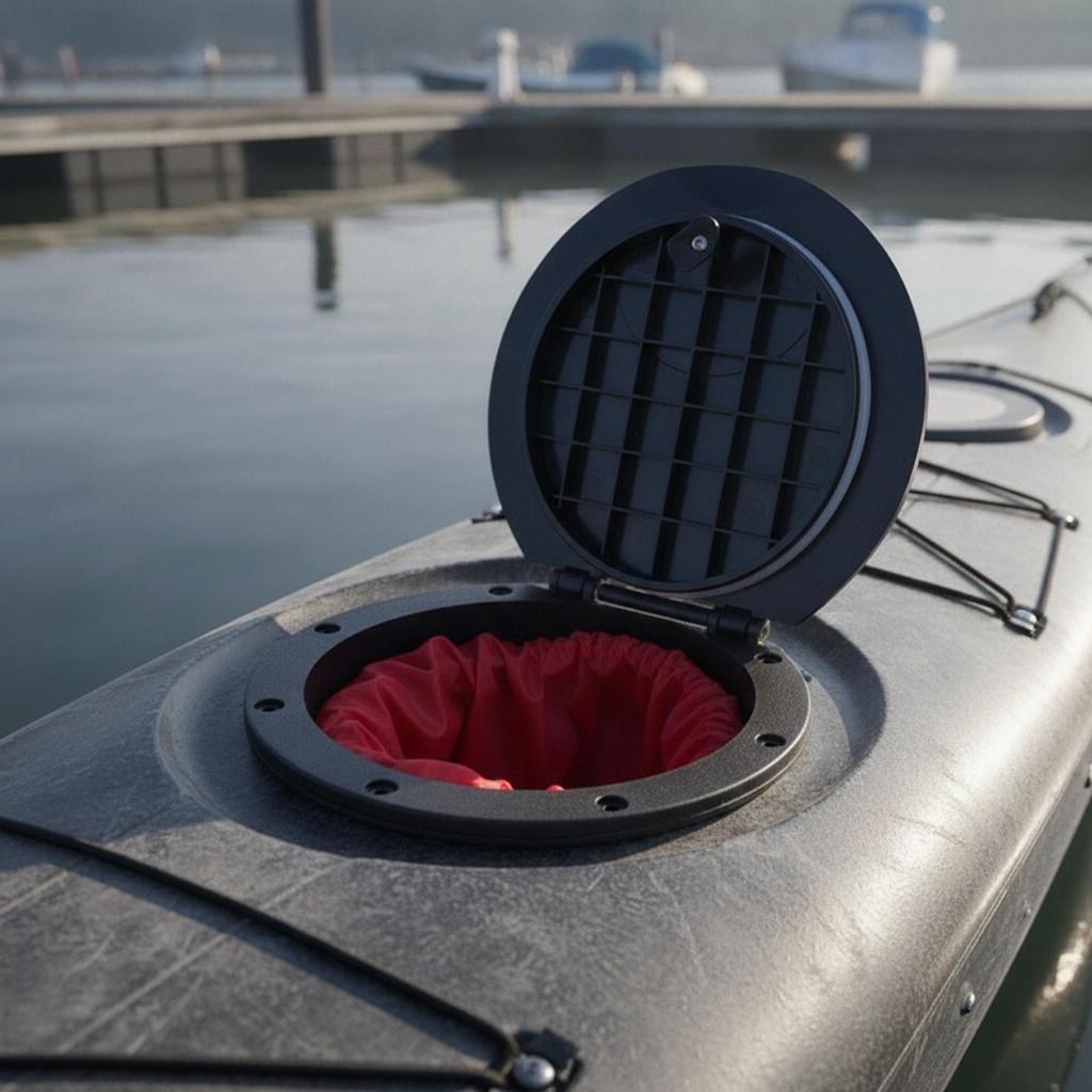 Round Kayak Inspection Hatch Cover Waterproof Sealing Lid Easy to Install