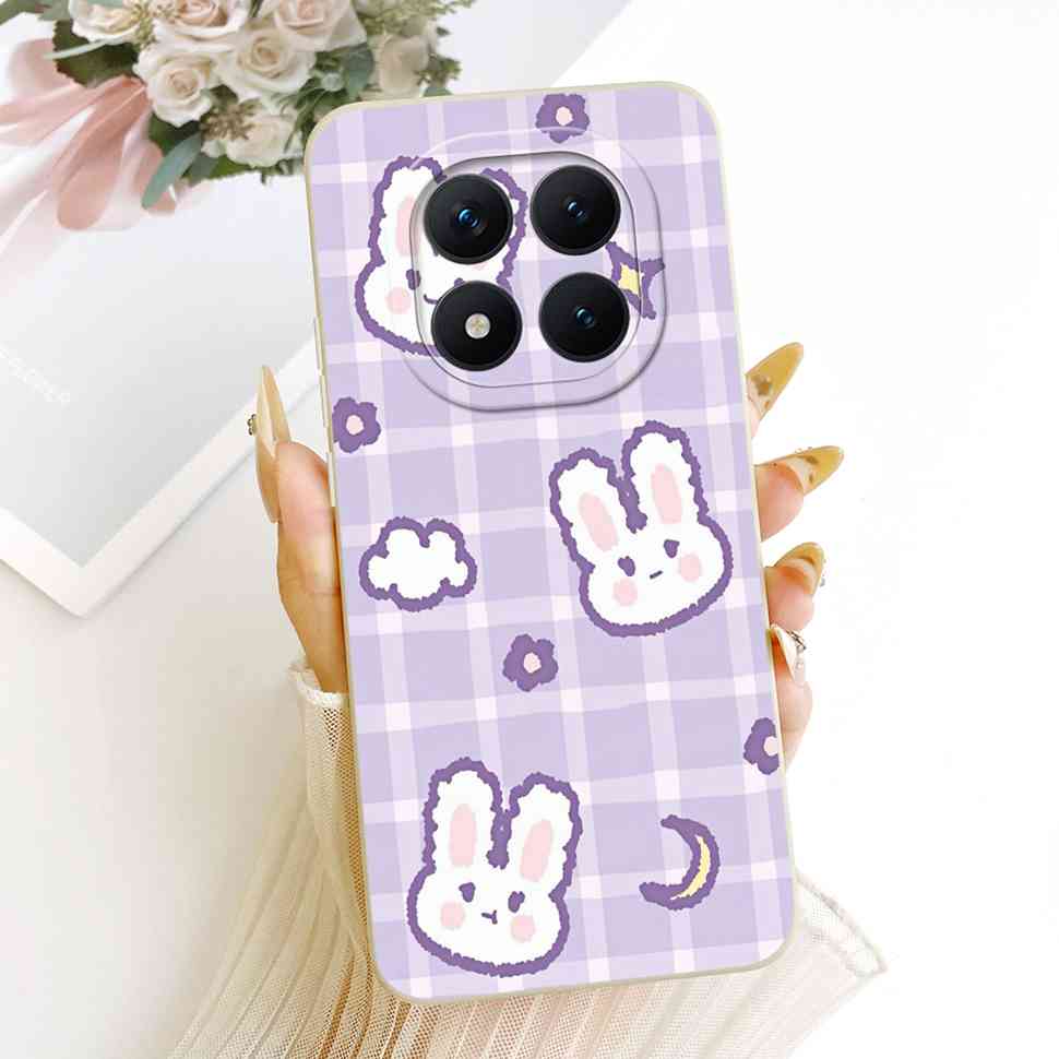 Cartoon Rabbit Case For Redmi Note 15 Pro Casing Cute Soft Phone Cover For Xiaomi Redmi Note15 Note 15 Pro 5G Capa Fundas