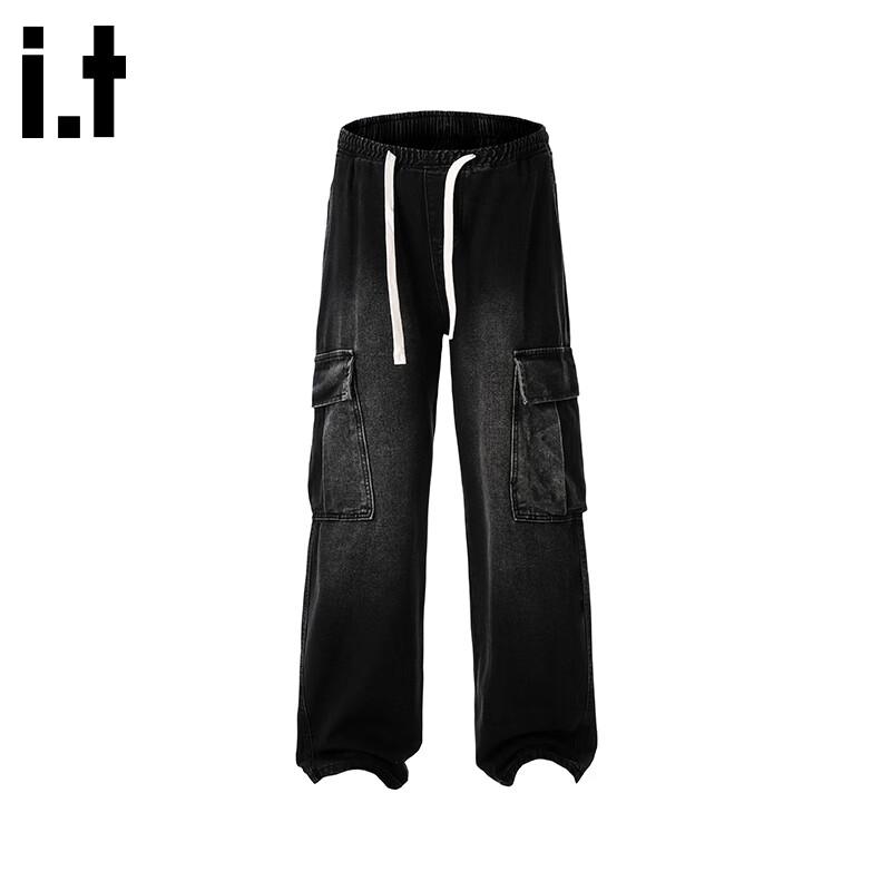 CHOCOOLATEit Men's Retro Straight-Leg Workwear Jeans